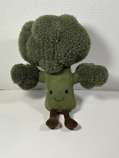 Jellycat Amuseable Broccoli 10” Green Food Retired Vegetable Plush