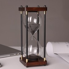 Premium Large Hourglass Sand Timer 60 Minutes, Decorative Sandglass Clock, Mo...