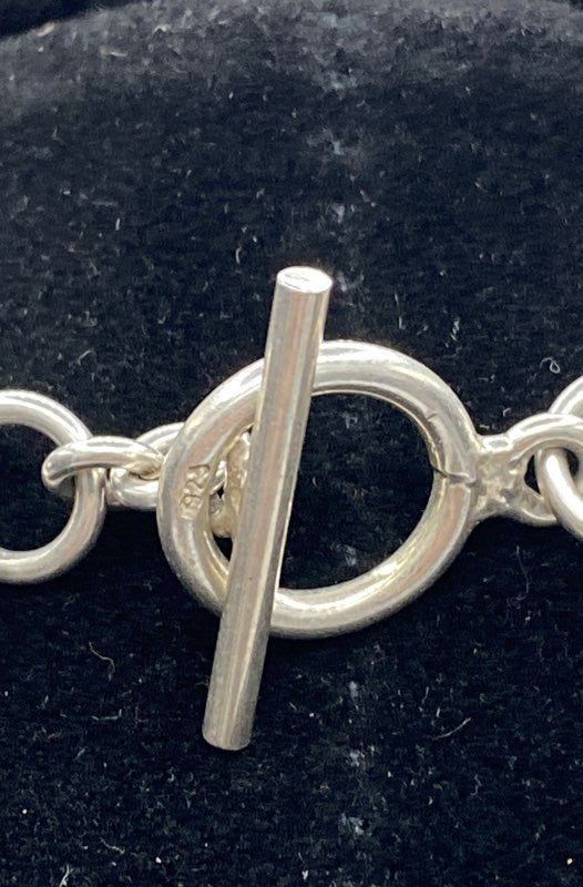 925 Sterling Silver Interlocking 21" Necklace 63.… - image 6