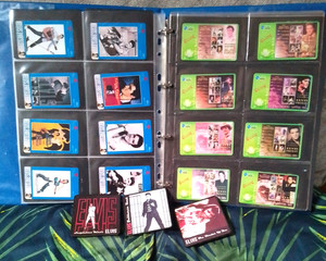 Elvis Presley Fan Collection Vintage Chinese Phonecards (x 100) + Fridge Magnets