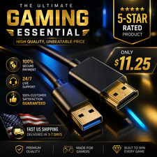 USB to HDMI Adapter Cable, USB 3.0 to HDMI Cable Male HD 1080P Monitor Display A
