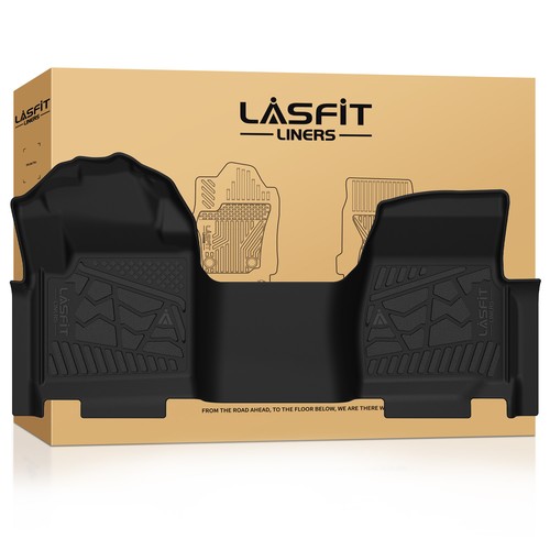 Floor Liners for Ford F250 F350 Super Duty 2017-2026 Regular Cab 1st Row Black