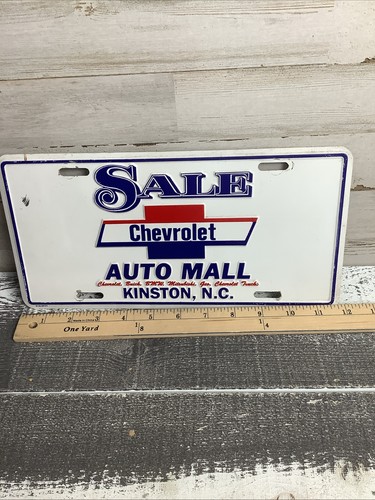 Vintage Sale Chevrolet Kinston NC License Plate - 第 2/4 張圖片
