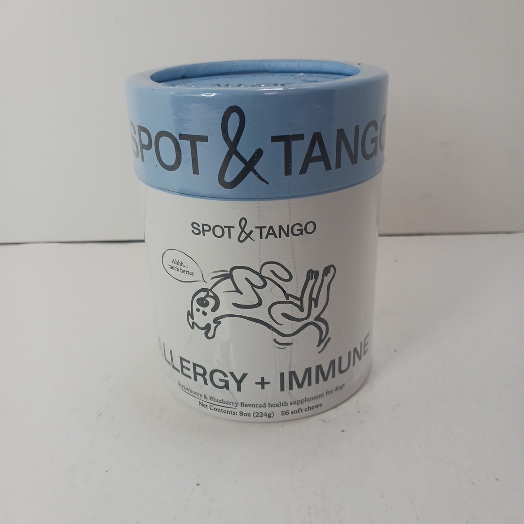 Spot & Tango Allergy + Immune for Dogs  Vet-Approved For Itchy Skin & Allergy 