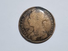 Lote L13 Moneda Reino Unido Gran Bretaña Un 1 Penique 1893 Coleccionista Subasta