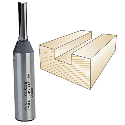 Whiteside SC218 Carbide Straight 1/2"SH, 7/32" (5.5mm)CD, 1"CL