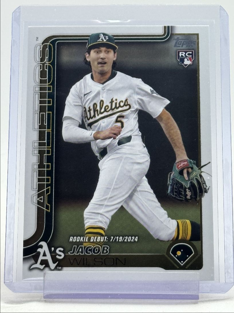 JACOB WILSON 2025 TOPPS UPDATE SERIES ROOKIE DEBUT ATHLETICS C RC Q0154