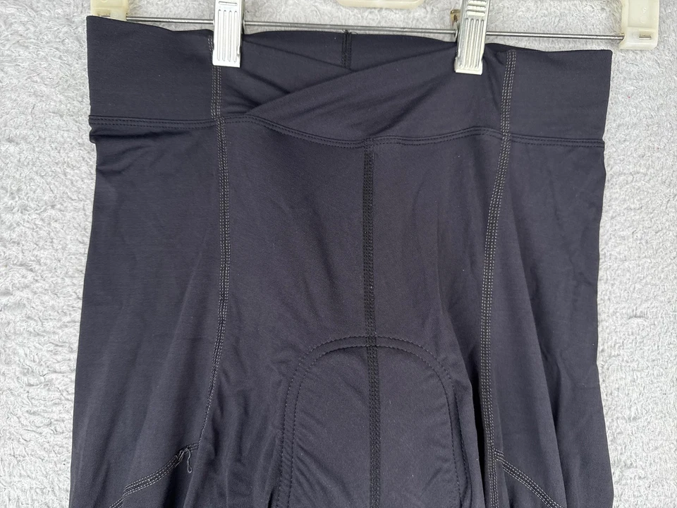 Pantalones de Ciclismo Novara Adulto Medianos Negros Acolchados Capri 3/4 Bragas Gamuza Bicicleta Foto 4 de 4