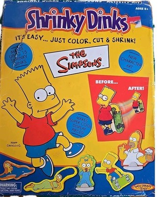 Spin Master, Shrinky Dinks. The Simpsons Activity Kit 2001 New