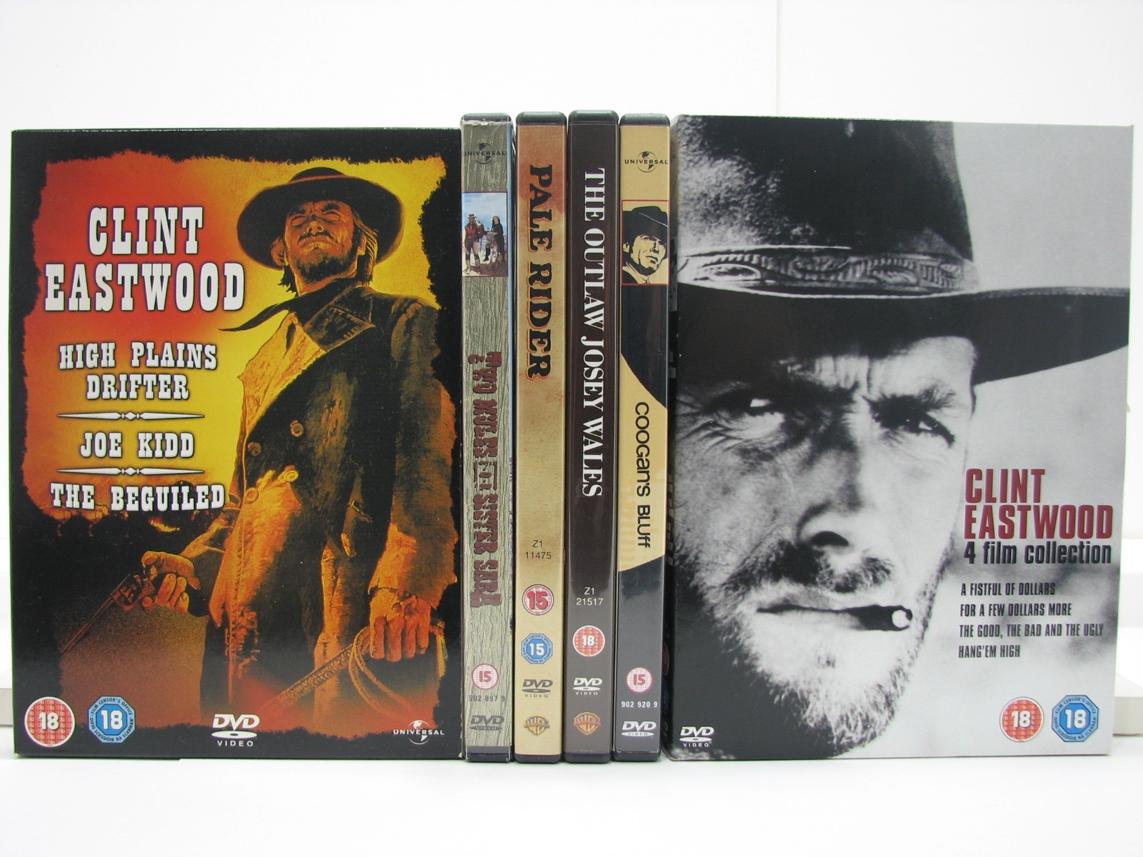 Clint Eastwood 11 Westerns Bundle / Job Lot DVD.