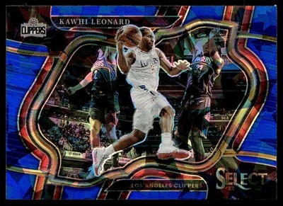 2022-23 Panini Select Blue Cracked Ice Kawhi Leonard Los Angeles Clippers #265