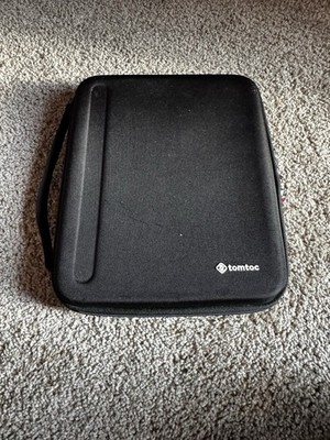 TomToc Original Tablet Molded Hardshell Case Black 12-1/2 x 10 x 1-1/2 