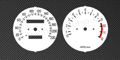 Discos Velocímetro Apto para Yamaha XJ650 Tacómetro XJ 650 Gauge Blanco Kit - Imagen 1 de 2