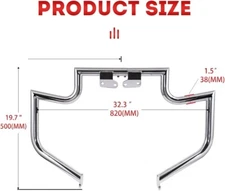 1.5" ENGINE GUARD HIGHWAY CRASH BAR YAMAHA ROADSTAR XV1600 XV XV1700 SILVERADO