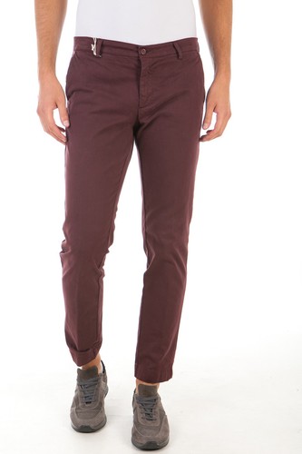 Pantaloni Daniele Alessandrini Jeans Trouser Cotone Uomo Bordeaux P33213607  252 | eBay
