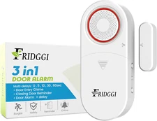3In1 Alarm - Door Ajar Alarm, Door Chime with Delay, 0/5/10/30/60 Seconds, 2/5 M