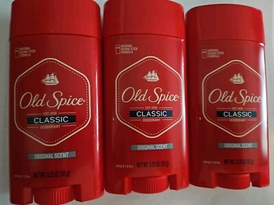 3 Old Spice Deodorant 3.25 oz Classic Original Stick 