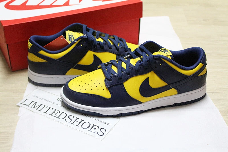 NIKE DUNK LOW RETORO MICHIGAN NAVY