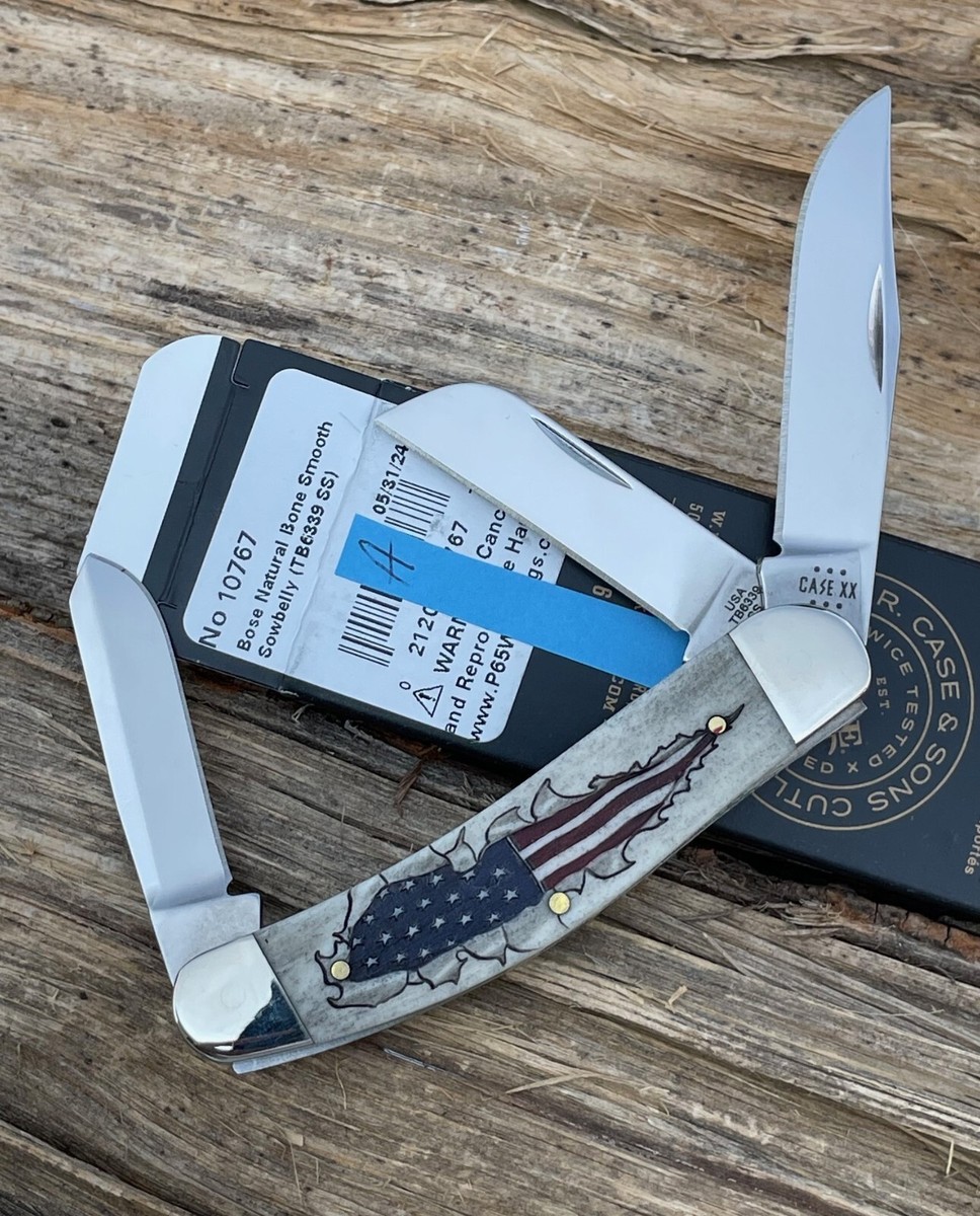 CASE XX *a 2024 SHOT SHOW SPECIAL FLAG EMBELLISHED SMOOTH NATURAL