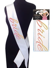 Sparkling Glitterati Bride Sash - 68 Center of Attention VIP Bachelorette Party