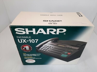  NEW RARE  Sharp UX-107 Facsimile Machine   NEVER USED  