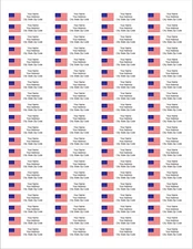 400 Personalized Labels American USA Flag Address Mailing 0.5" x 1.75" FREE SHIP