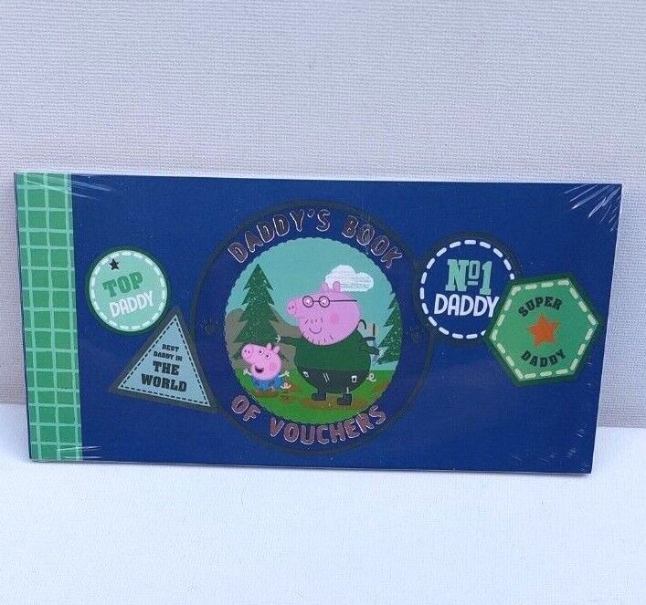 Peppa Pig DADDY'S BOOK OF VOUCHERS Fathers Day Birthday DAD TREAT TOKENS Love