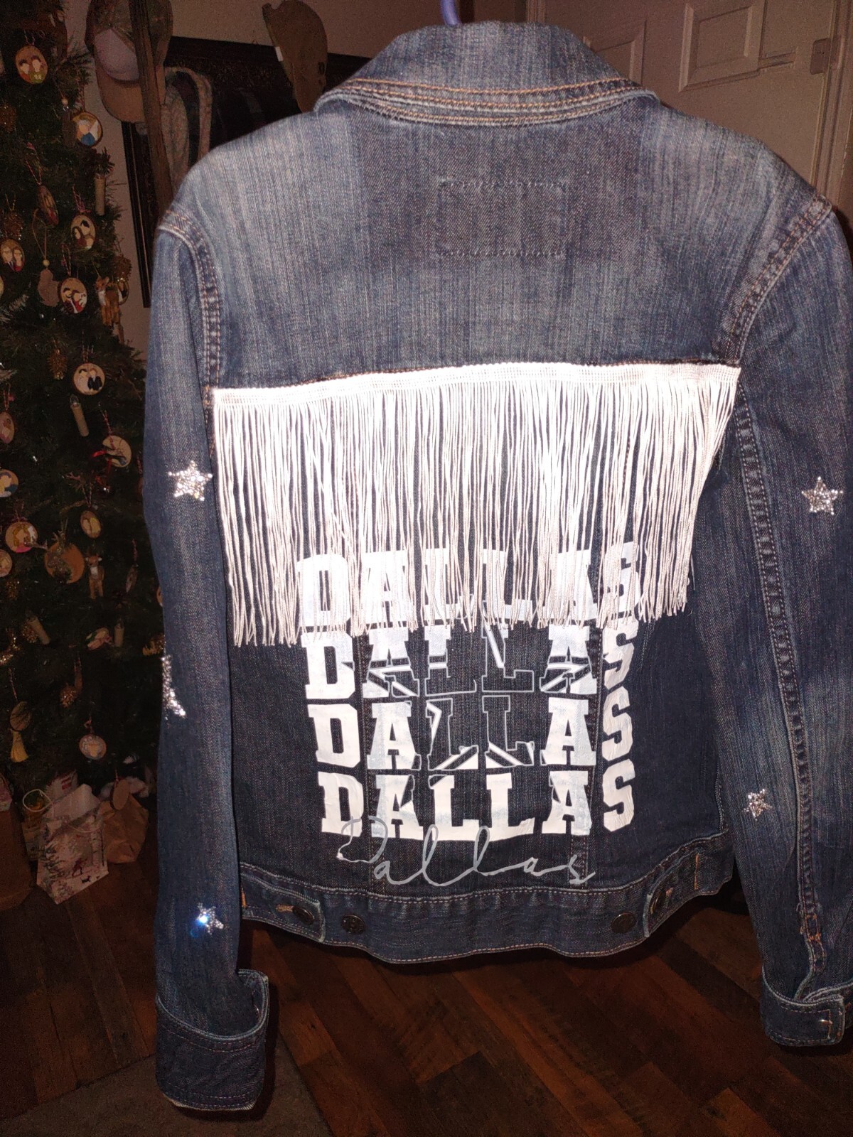 Dallas Cowboys Customized old navy denim jacket - image 4