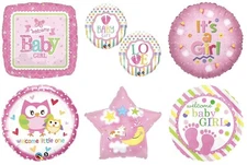 New Baby Girl 18" Pink It's A Girl Foil Mylar Baby Shower Party Balloons  B