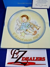 "Angelic Musician" Schmid Christmas Plate 1989- Inspired by Berta Hummel
