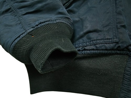 HOT Men's SCHOTT FLYER'S CWU-R BOMBER MILITARY FLIGHT 2P zip LINED TEAL Jacket L - Picture 9 of 17