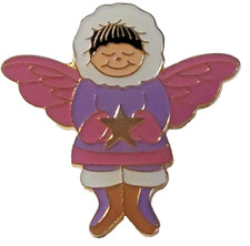 Eskimo Angel Lapel Pin