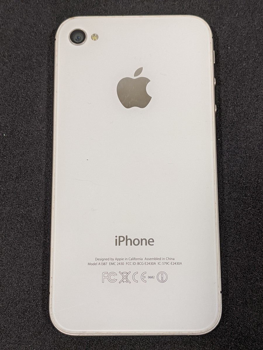 Apple iPhone 4s 16GB White Model # A1387 | eBay