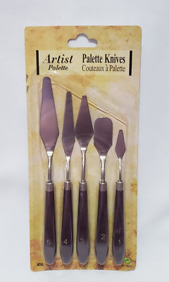 5 Pcs/Set Palette Knives Spatula Artist Palette Oil Acrylic Paint Art tools