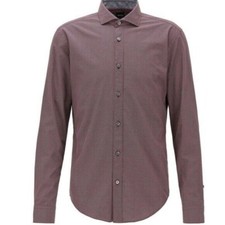 Boss Hugo Boss 10606 NEW Men's Long Sleeve Slim Fit Button Up Shirt MSRP 138