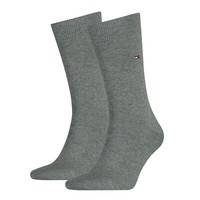 Tommy Hilfiger Herren Classic-Socken 2-Er Pack| Gr. 39/42 | Grey Melange