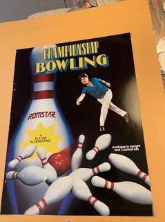 11-8 1/4'' Championship bowling castle of dragon arcade  game  FLYER AD
