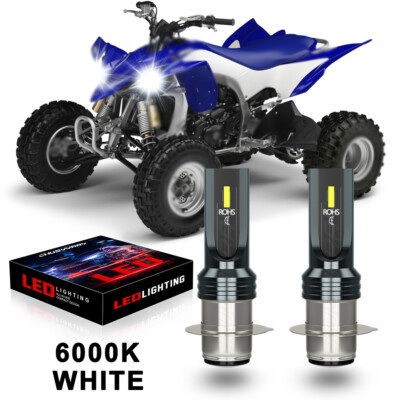 #ad #ad For Yamaha YFZ450 YFZ 450 2004 2017 2018 2pcs H6 LED Headlight 6000K White Bulbs $9.89