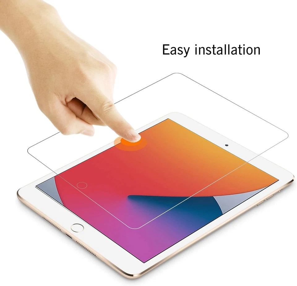 {2-Pack} Clear HD Tempered Glass Screen Protector For iPad 10.2 7th 8th 9th Gen - Image 2 of 4