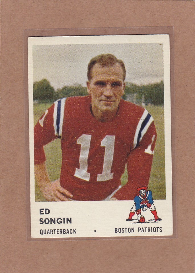 1961 FLEER FOOTBALL ED SONGIN #177 PATRIOTS EX *A28451