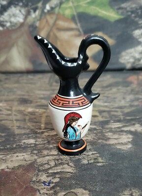 D. Vassilopoulos Athen Museum Vase Greece Made Handpainted 