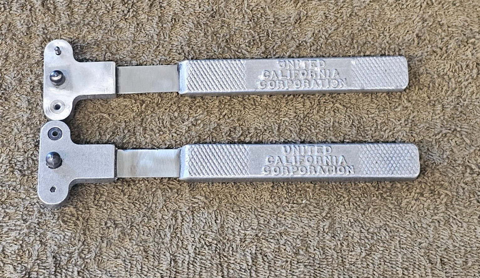 2 United California UCC UCC518-110 Nut Plate Drill Jig Rivet Aircraft Panel Tool