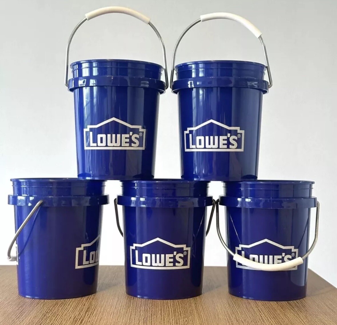 Lowe's Mini Bucket 0.5Quart Bpafree Polypropylene Paint Bucket Set of