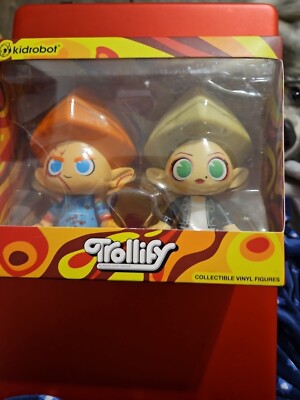 2023 Kidrobot Trollify  Chucky & Bride of Chucky Troll Vinyl Figures New