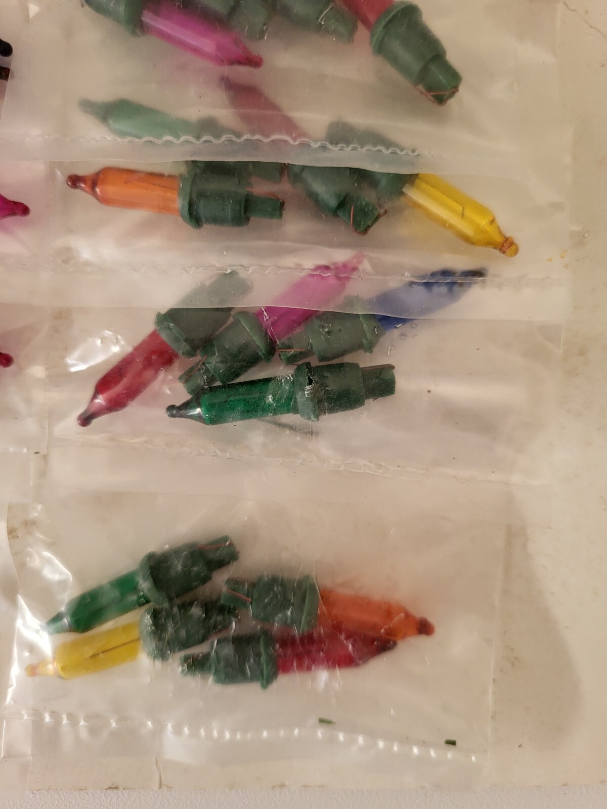 Vintage Christmas Light Replacement Coloured Bulbs X 64 eBay