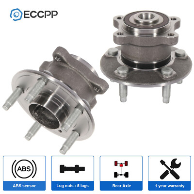 Pair Rear Wheel Hub Bearings FWD For Chevrolet Sonic Buick Encore 2013-2015 2016