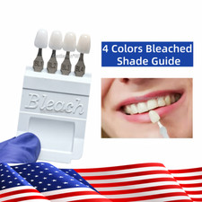4Colors Dental Bleached Shade Guide Bleached Chart Teeth Whitening Based Vita