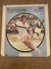 Wimbledon 1981 Selectavision CED Super Rare John McEnroe Tennis