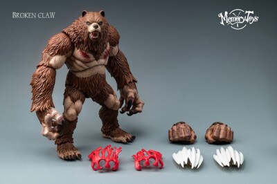 MEMORY TOYS Ancient Warcraft Berserker Bear Man Druid 1/12 9in PVC
