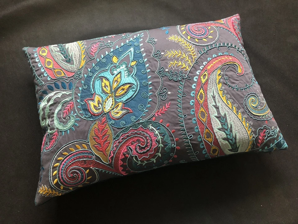 Osborne & Little Fabric Cushion Cover YAMUNA EMBROIDERY  - 60cm x 40cm - Image 3 of 4